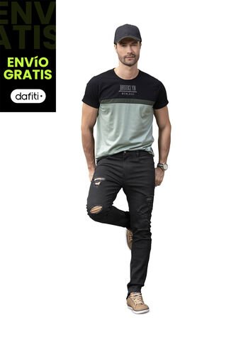 Jean Hombre Negro Mp 78119 MP