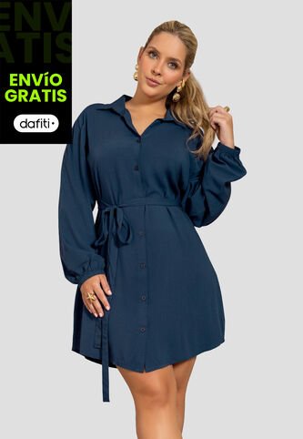 Vestido Mujer Azul Profundo Mp 112256 MP