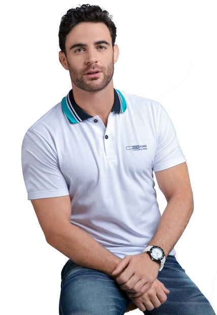 Polo Hombre Blanco Mp 88999