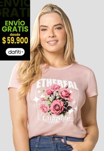 Camiseta Mujer Rosa Polvo Mp 114226 MP