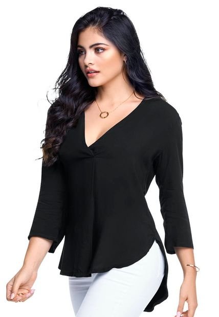 Blusón Para Mujer Negro MP
