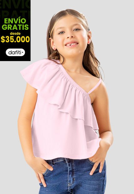 Blusa Infantil Femenino Rosa Mp 108191