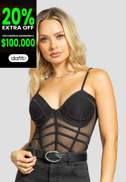 Body Mujer Negro Mp 112263