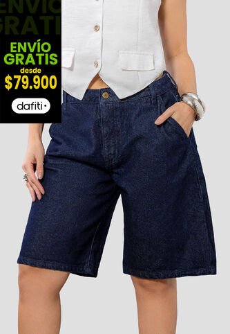 Bermuda Mujer Azul Oscuro Mp 113742 MP