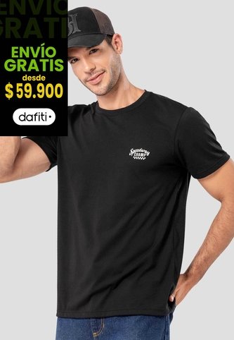 Camiseta Hombre Negro Mp 114487 MP