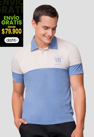 Polo Hombre Bicolor Mp 111910 MP