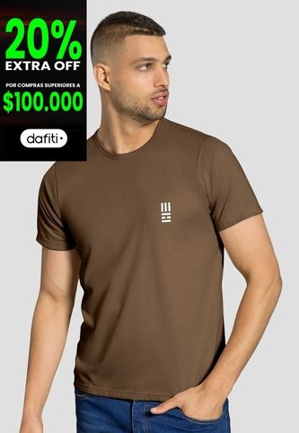 Camiseta Hombre Chocolate Mp 7766 MP