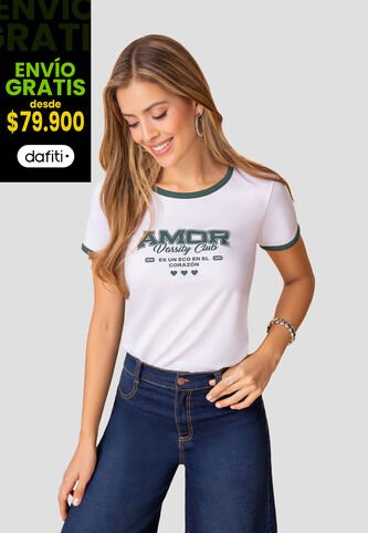 Camiseta Mujer Blanco Mp 111996 MP