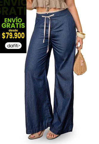 Pantalón Mujer Azul Oscuro Mp 113740 MP