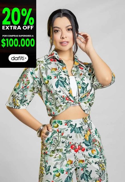 Camisa Mujer Estampado Mp 111777