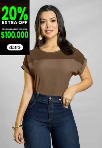 Blusa Mujer Chocolate Mp 111779 MP