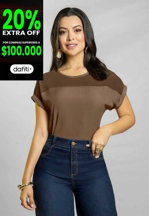 Blusa Mujer Chocolate Mp 111779