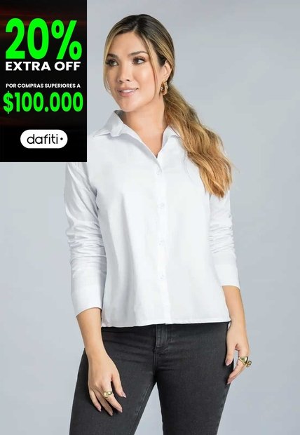 Camisa Mujer Blanco Mp 111395