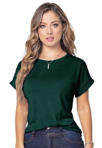 Camiseta Mujer Verde Botella Mp 9676 MP