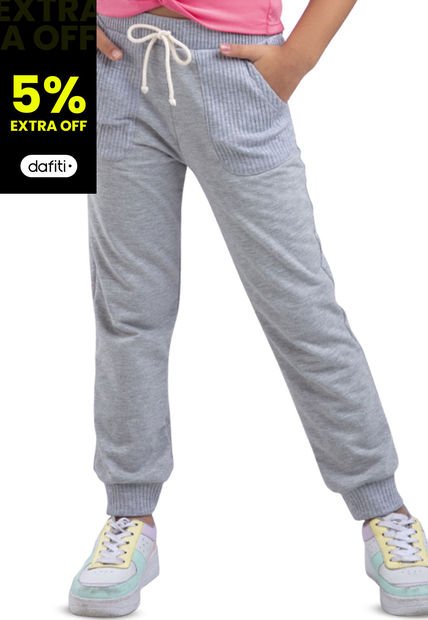 Jogger Infantil Femenino Gris Mp 33640