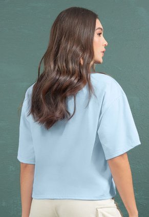 Camiseta Mujer Azul Baby Mp 110984