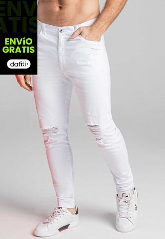 Jean Hombre Blanco Mp 266 MP