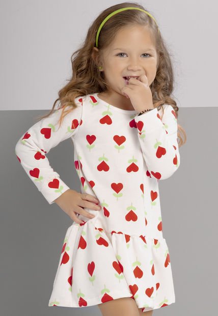 Vestido Infantil Femenino Estampado Mp 100714