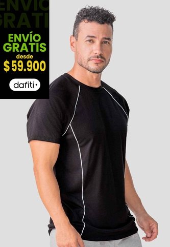 Camiseta Hombre Negro Mp 114573 MP