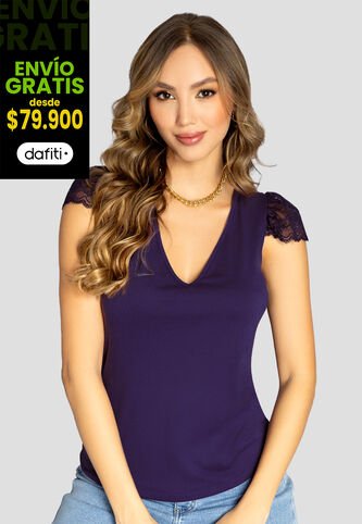Blusa Mujer Vino Mp 111086 MP