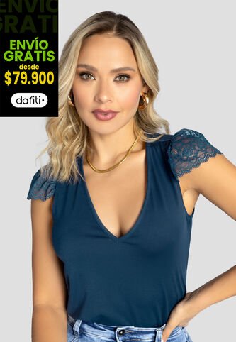 Blusa Mujer Azul Profundo Mp 111086 MP