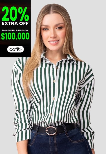 Camisa Mujer Estampado Mp 111080