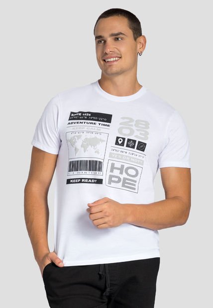 Camiseta Hombre Blanco Mp 111244