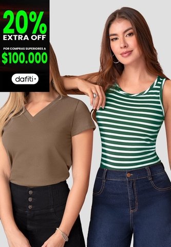 Blusa Paq X2 Mujer Multicolor Mp 111083 MP
