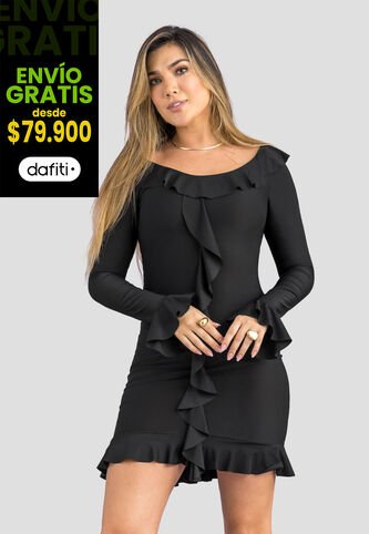 Vestido Corto Mujer Negro Mp 113936 MP