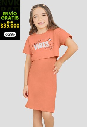 Conjunto Infantil Bebés Naranja Mp 100697