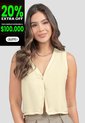 Chaleco Mujer Crema Mp 111303 de MP
