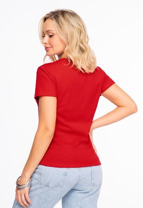 Camiseta Mujer Rojo Mp 106611
