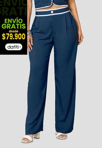 Pantalón Mujer Azul Profundo Mp 113934 MP