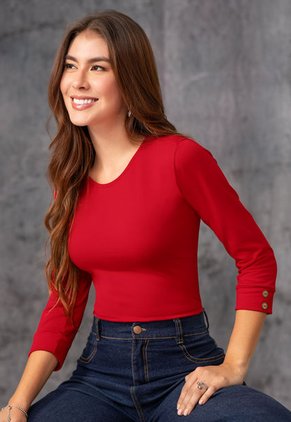 Camibuzo Mujer Rojo Mp 2364