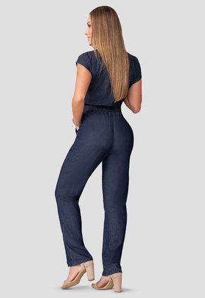 Enterizo Largo Mujer Azul Oscuro Mp 111304