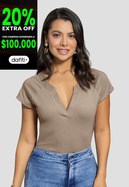 Blusa Mujer Café Pardo Mp 104190
