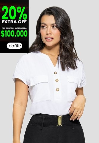 Blusa Mujer Blanco Mp 110853 MP