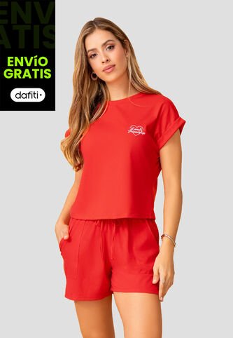 Conjunto Mujer Rojo Mp 112053 MP