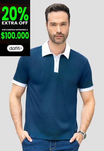 Polo Hombre Azul Profundo Mp 110746 MP