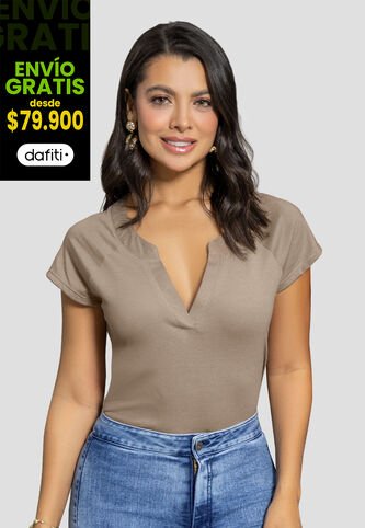 Blusa Mujer Café Pardo Mp 104190 MP