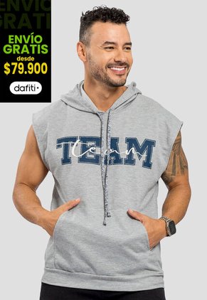 Camiseta Hombre Gris Jaspe Mp 110976