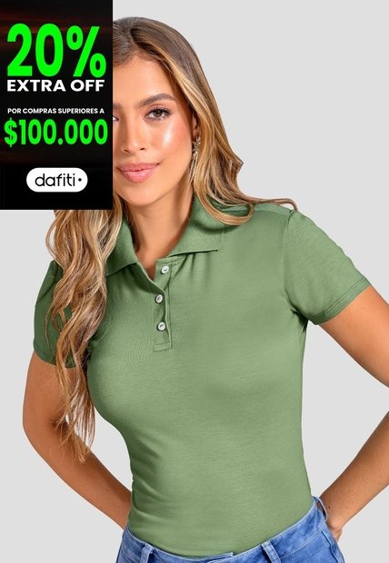 Polo Mujer Aceituna Mp 104448