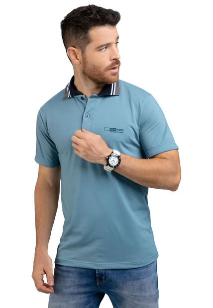 Polo Hombre Azul Mp 88999