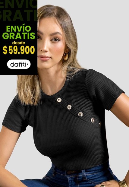 Blusa Mujer Negro Mp 112246
