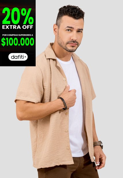 Camisa Hombre Latte Mp 110531