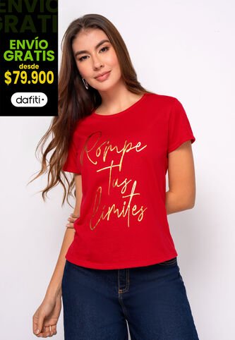 Camiseta Mujer Rojo Mp 111094 MP