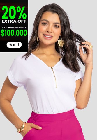 Blusa Mujer Blanco Mp 110425 MP