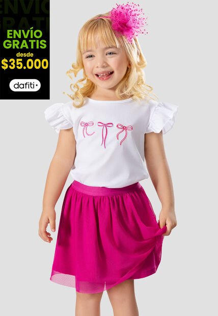 Conjunto Infantil Bebés Fucsia Mp 104814