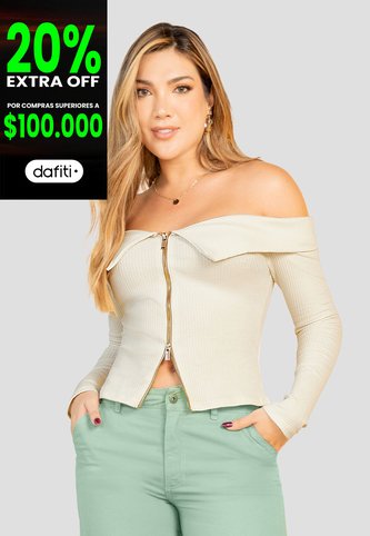 Blusa Mujer Crema Mp 110166 MP