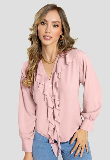 Blusa Mujer Rosa Polvo Mp 111278